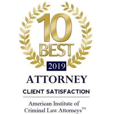 2019 10 Best Attorney Client Satisfaction Logo